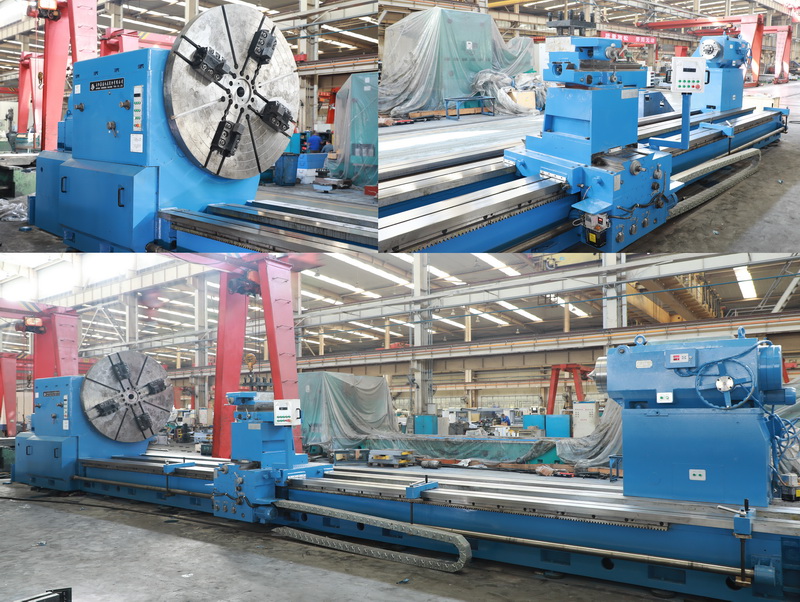 安陽(yáng)鑫盛機(jī)床首臺(tái)承重40噸重型車(chē)床完成試車(chē)驗(yàn)收！交付用戶(hù)！